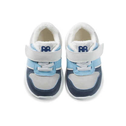 Innocently Soft Sole Non-Slip Pre-walker Blue Baby Sneakers-4